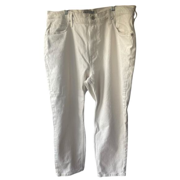 Everlane The Original Cheeky Jean, Cream, Organic Cotton, Casual, Plus, 34 - Picture 4 of 10